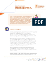 5 - Analizo e Interpreto Fuentes Sobre El Acceso A La Educación en El Perú Colonial