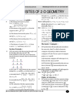 Prerequisites of 2-D Geometry: Synopsis Distance Between Two Points