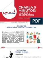 22 Charla de 5 Minutos HSE Tema Limpieza y Desinfeccion