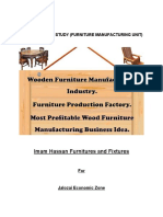 Imam Hassan Furnitures and Fixtures: Pre-Feasibility Study (Furniture Manufacturing Unit)