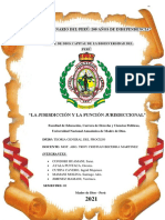 MONOGRAFÍA-LA JURISDICCIÓN Y FUNCIÓN JURISDICCIONAL-Grupo 2 de Teoría General Del Proceso.