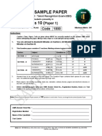 Bbet-2020-C-X (Paper-1) - At+pcm-Sample Paper