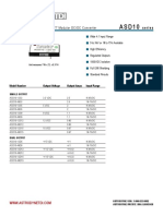 Isolated and Regulated 10 WATT Modular DC/DC Converters: Series