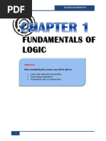 Chapter 1 - Fundamentals of Logic