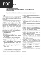 Physical and Chemical Properties of Industry Reference Materials (IRM)