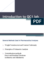 Introduction To QC1 Lab