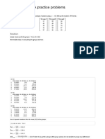 Oneway ANOVA Practice Problems