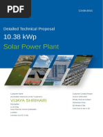 Solar Power Plant: Detailed Technical Proposal