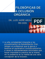 Bases Filosóficas de Una Oclusión Orgánica