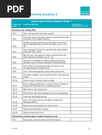 Long-Term Planning Template 2: Cambridge Primary English Stage 1