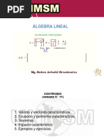 Semana #11 (Álgebra Lineal)