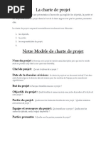 La Charte de Projet Template