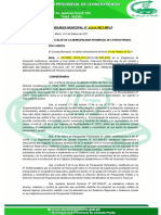 Modelo de Ordenanza Municipal Que Aprueba El Reglamento y Da Por Inciado El PPR