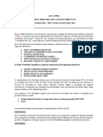 Acta de Sesion Ordinaria Del Consejo Directivo - Borrador