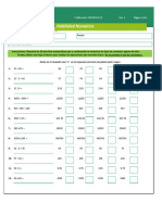 FOR-RECLU-12 Formato de Habilidad Numérica