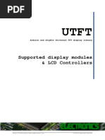 Supported Display Modules & LCD Controllers: Arduino and Chipkit Universal TFT Display Library