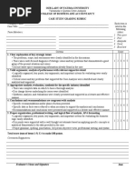 Case Analysis Rubrics