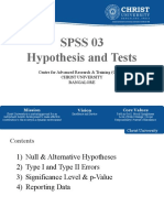 SPSS 03 Hypothesis and Tests