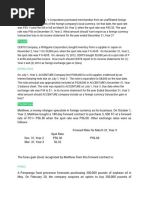 Module Assessment Answers - Effects of Changes in Foreign Currency Exchange Rates