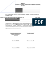 Anexo #10 Modelo de Acta de Realización de La Limpieza y Desinfección y Calibración Del Sistema de Agua