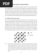 The Investigated Material: Calcium Fluoride: 2.1. Structure of The Caf Crystal