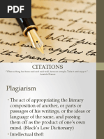 Citations: "When A Thing Has Been Said and Said Well, Have No Scruple. Take It and Copy It." - Anatole France