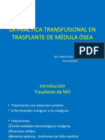 Soporte Transfusional en Tmo