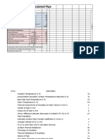 Heat Loss From An Insulated Pipe: Parameters