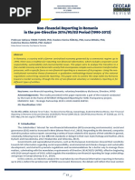 Non Financial Reporting in Romania in The Pre Directive 2014 95 Eu Period