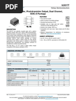 ILD217T Optocoupler, Phototransistor Output, Dual Channel, SOIC-8 Package