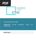 BSBMGT605 Assessment Task 2 Completed