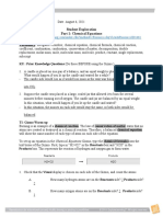 Unit 3 Chemical Equations and Hydrate Lab Report