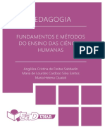 Fundamentos e Métodos Do Ensino Das Ciências Humanas