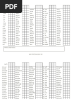 Fry Words List Assessment