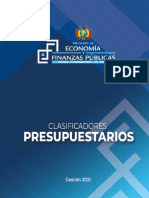 Clasificadores Presupuestarios 2021 Mefp