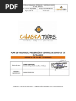 PLAN de COVID AGENCIA DE VIAJES - CHASKA TOURS