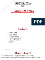 Presentation ON: Scaling of MOS