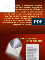 Carta Escrita Año 2070