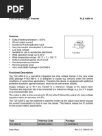 Low Drop Voltage Tracker TLE 4250 G: Features