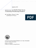 Reactivity of AN-FO With Piryte Containing Weathergin Products