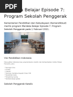 Merdeka Belajar Episode 7 Program Sekolah Penggerak