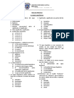 HOJA de PRÁCTICA - El Signo Linguistico 5to Sec.