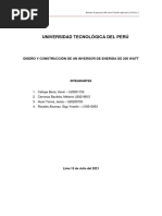 Diseño y Construcción de Un Inversor de Energía de 200 Watt