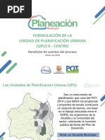 Presentacion Rendición de Cuentas - Formulación de La UPU 6 - Centro