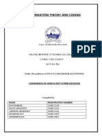 Information Theory and Coding: Comparison of Hard & Soft Viterbi Decoding