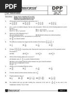 DPP - 1 To 35 Class-VIII Maths