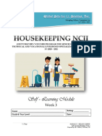 Housekeeping NCII (Week 3)