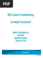 HPLC Column Troubleshooting - 012210 - Rita Steed