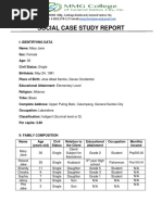 Social Case Study Report: RDRD BLDG., Santiago Boulevard, General Santos City Tel. # (083) 878-1173 Email