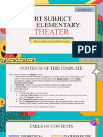 Arts Subject For Elementary - 2nd Grade - Theater by Slidesgo